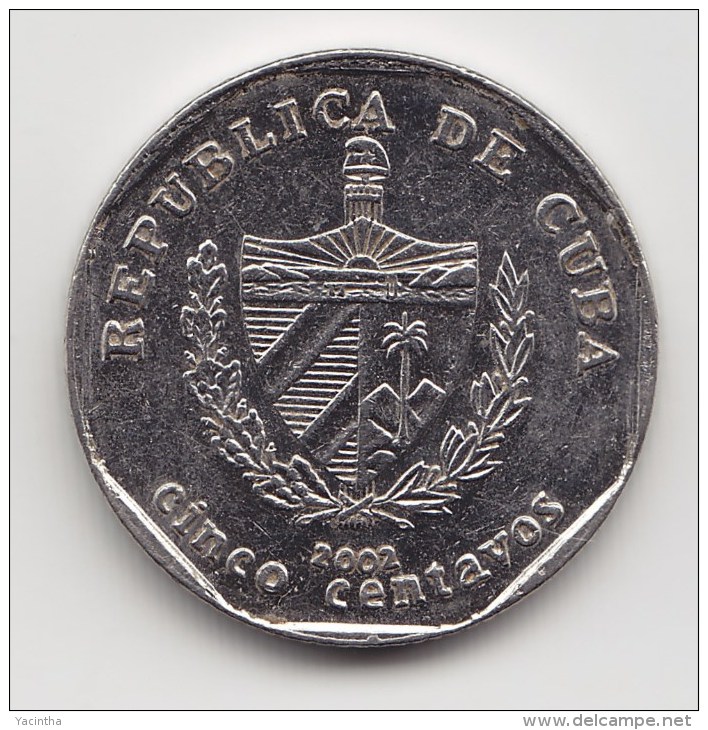 @Y@    Cuba   5 Centavos   2002    (3495) - Cuba