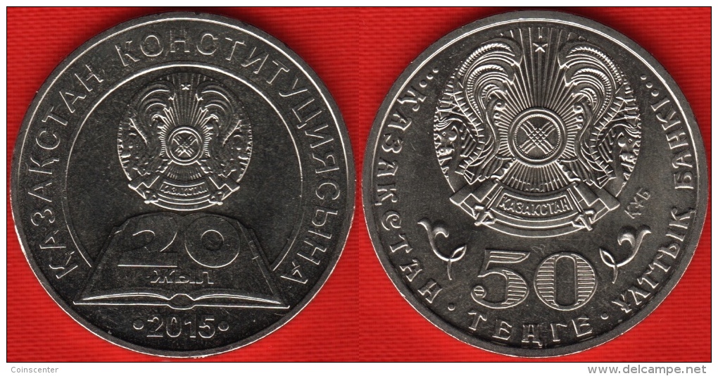 Kazakhstan 50 Tenge 2015 "Constitution" UNC - Kazajstán