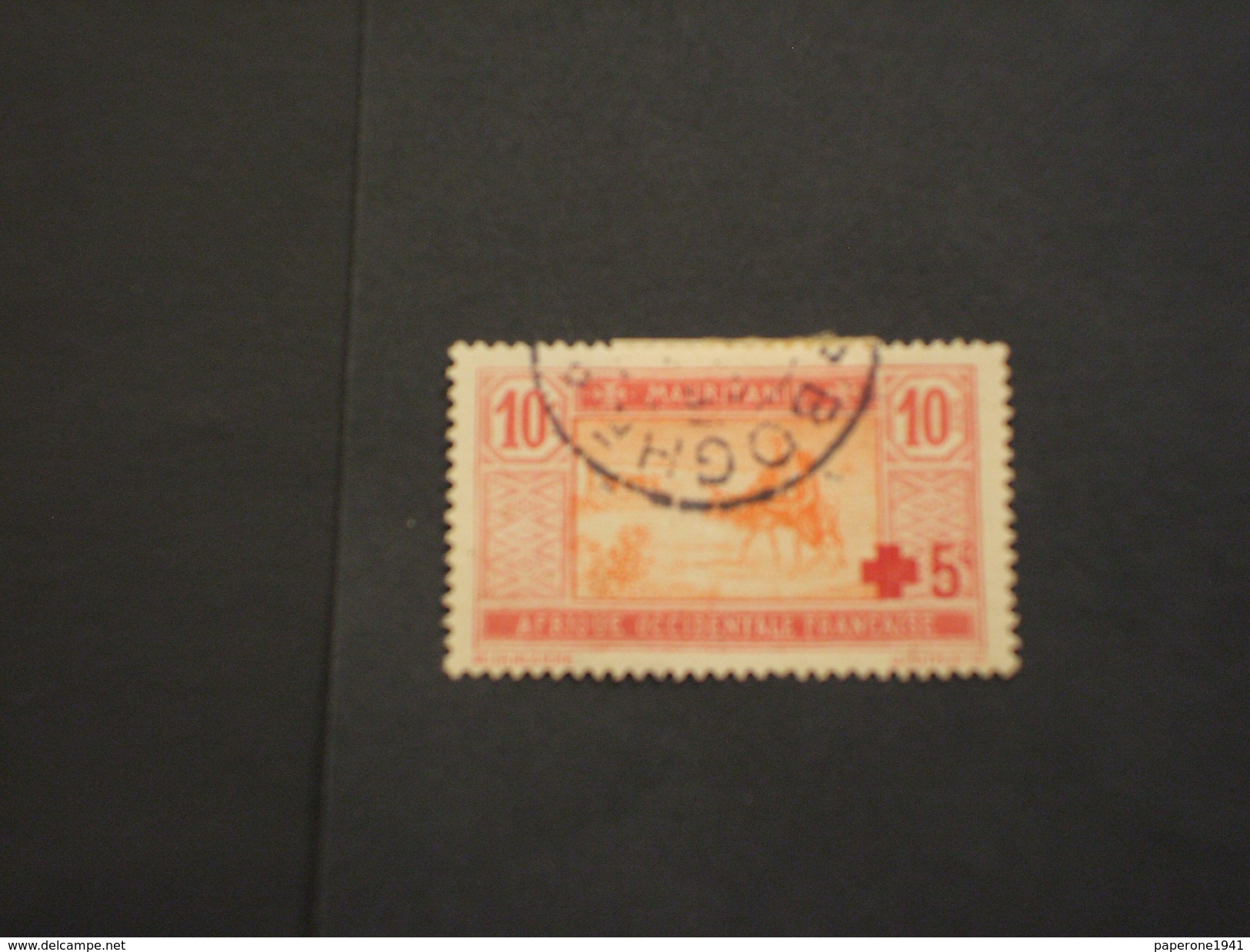 MAURITANIE - 1915/8 CROCE ROSSA +15su10  - TIMBRATO/USED - Used Stamps