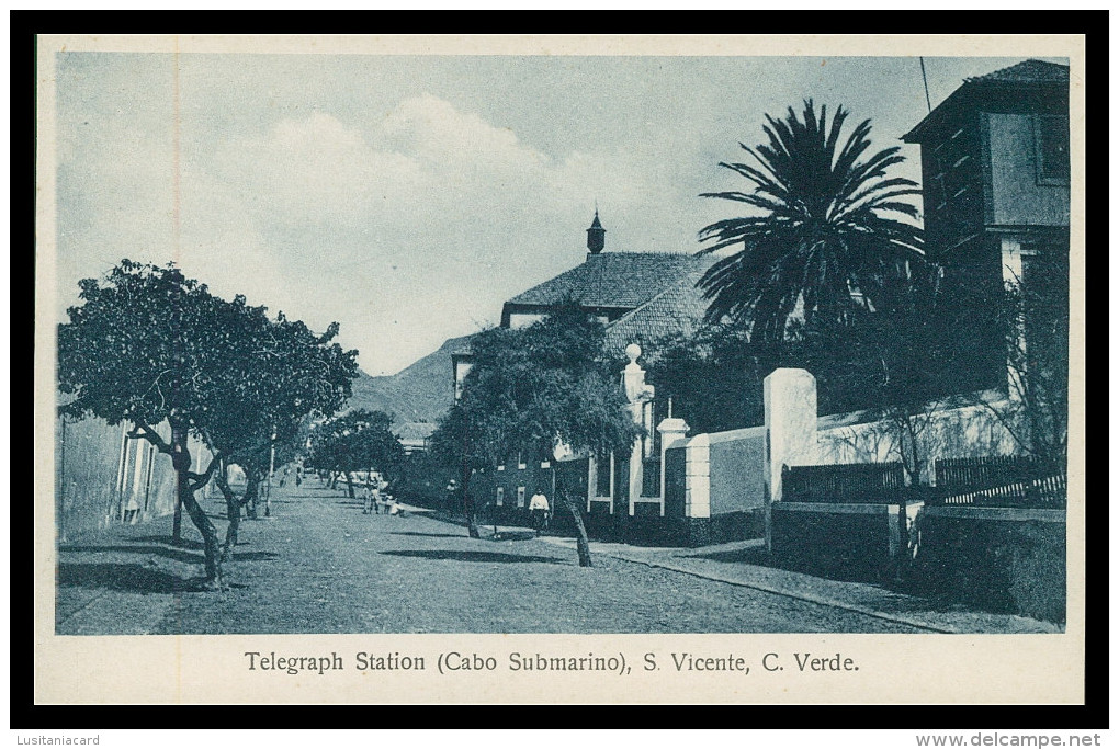 SÃO VICENTE - Telegraph Station (Cabo Submarino) Carte Postale - Capo Verde