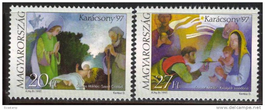 HUNGARY - 1997. Christmas /  Holy Family / Adoration Of The Magi MNH!!! Mi: 4471-4472. - Unused Stamps