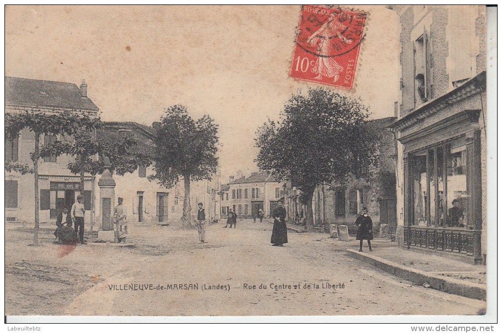 VILLENEUVE DE MARSAN - Rue Du Centre Et De La Liberté  PRIX FIXE - Villeneuve De Marsan