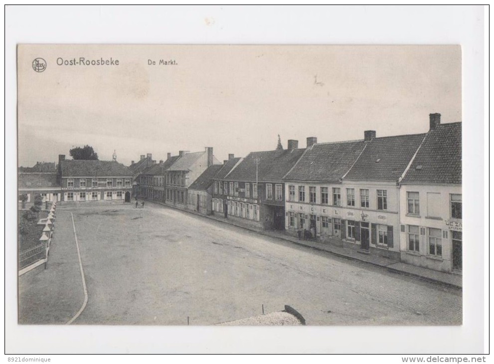 Oost - Roosbeke ( Oostrozebeke) : De Markt - Uitg. Denoo Hoste   - Gelopen - Oostrozebeke