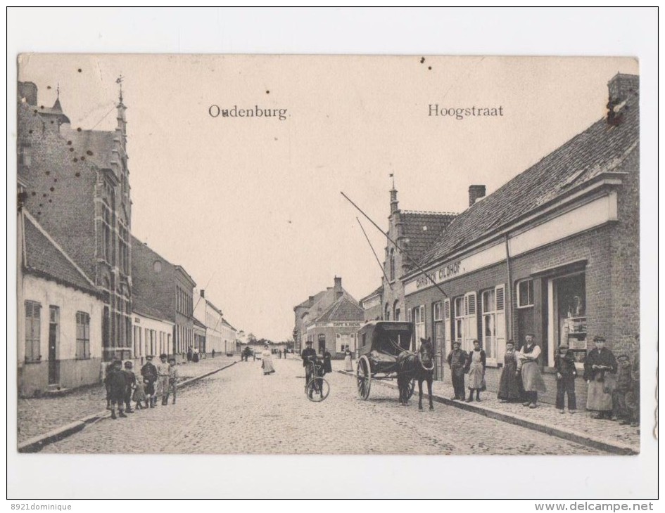 Oudenburg - Hoogstraat - Gelopen 1913 - Oudenburg