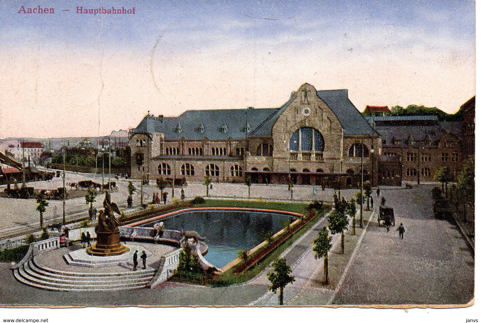 PK - CP - AK - Aachen - Hauptbahnhof - 1920 - Aken