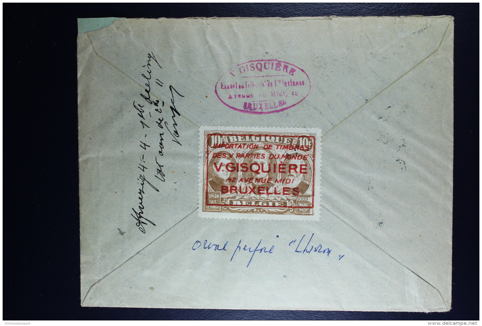 Belgium Registered Cover Brussels To Middelbeke  1930, OPB 258A 259A 260A 261A With Perforated Zigzag Line - Storia Postale