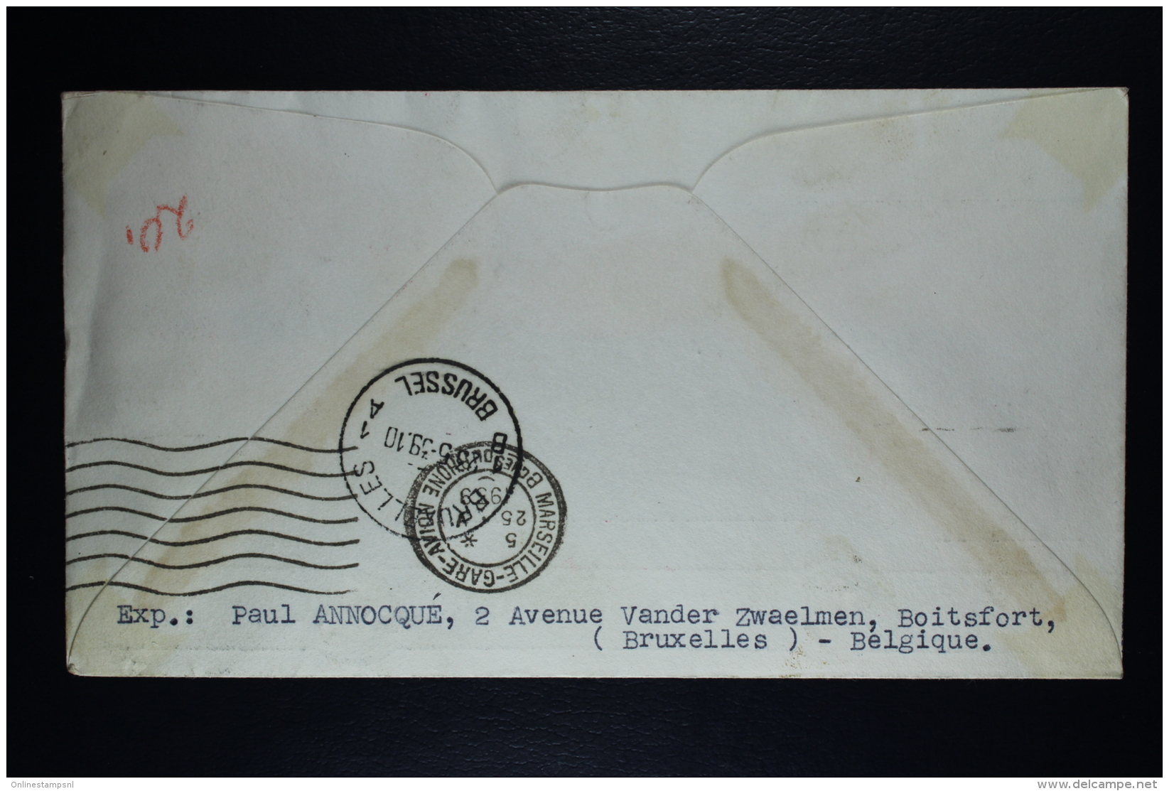 Belgium Airmail Cover Brussels To Springfield USA First Postal Service France USA 1939 OPB PA4 + 476 + 483 Yankee CLipp - Andere & Zonder Classificatie