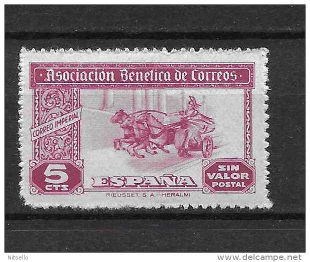 LOTE 1892 A   ///   ESPAÑA ASOCIACION BENEFICA DE CORREOS  NUEVOS ** MNH     //  ¡¡¡¡¡¡¡¡  LIQUIDATION !!!!!!!! - Bienfaisance