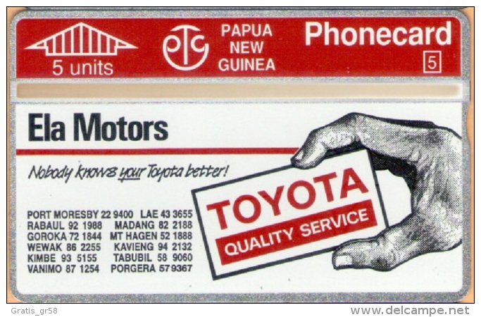 Papua New Guinea - PNG-20, Toyota Ph 57 9367, CN:211B, 10.000ex, 7/92, Mint As Scan - Papouasie-Nouvelle-Guinée