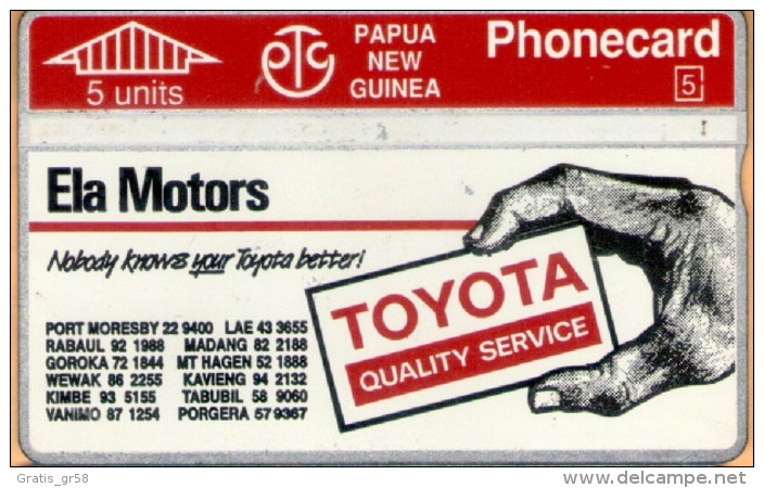 Papua New Guinea - PNG-20a, Toyota Ph 57 9367, CN:311D, 20.000ex, 1993, Used As Scan - Papua New Guinea