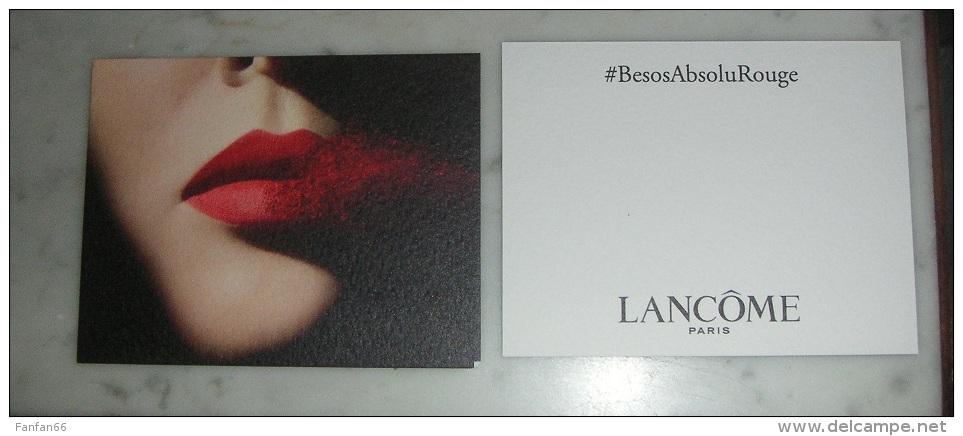 Carte Parfumée Espagnole Lancôme Pour Le Rouge Absolu - Modern (ab 1961)