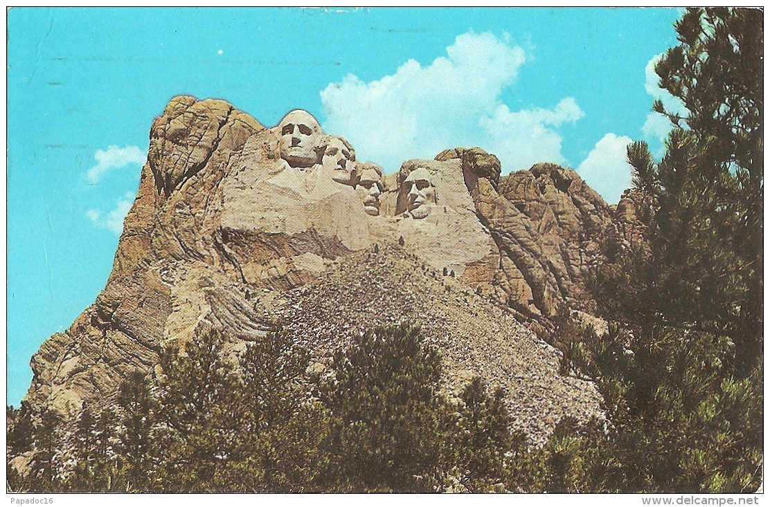 USA - SD - Mt Rushmore National Monument - Dan Grigg Enterprise Co. (n° 52302-B (circ. 1966) - [Mount - Presidents] - Mount Rushmore