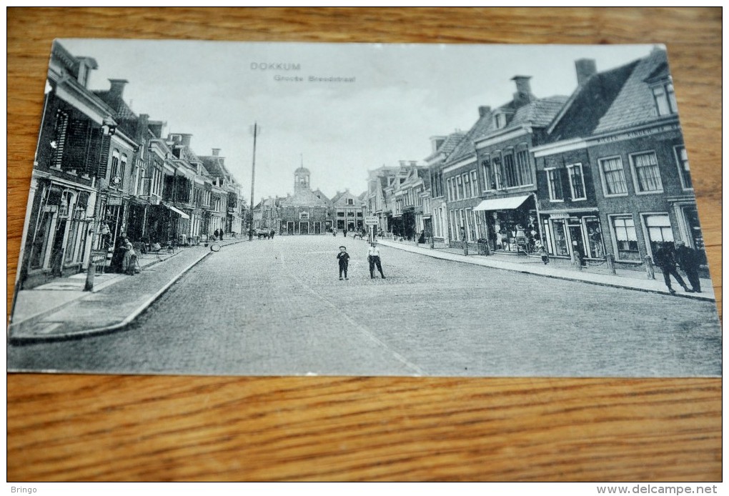 85-Dokkum, Groote Breedstraat - 1914 / VOLK - Dokkum