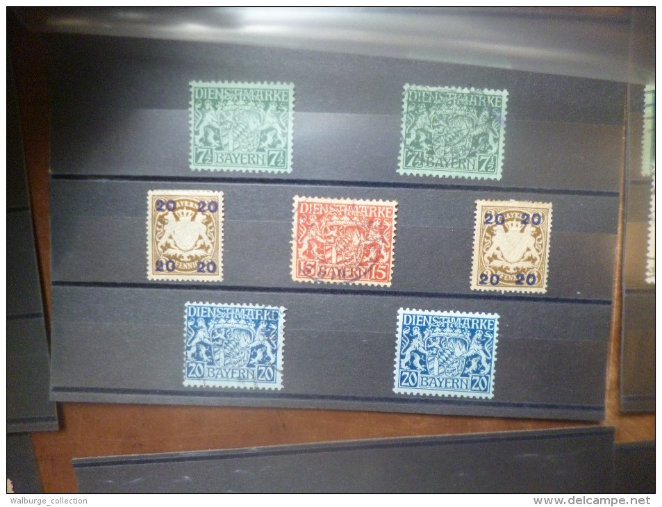 BAYERN  BON LOT DE TIMBRES ANCIENS NEUFS X(CH) ET/OU OBLITERES CHARNIERES. A SAISIR ! (LOT 341)