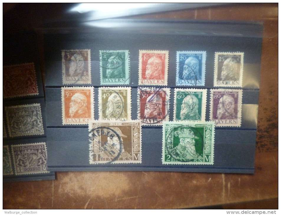 BAYERN  BON LOT DE TIMBRES ANCIENS NEUFS X(CH) ET/OU OBLITERES CHARNIERES. A SAISIR ! (LOT 341)