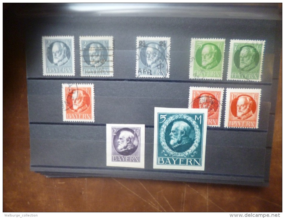 BAYERN  BON LOT DE TIMBRES ANCIENS NEUFS X(CH) ET/OU OBLITERES CHARNIERES. A SAISIR ! (LOT 341)