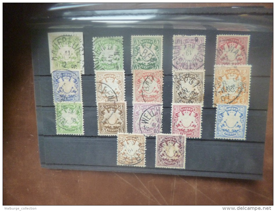 BAYERN  BON LOT DE TIMBRES ANCIENS NEUFS X(CH) ET/OU OBLITERES CHARNIERES. A SAISIR ! (LOT 341)