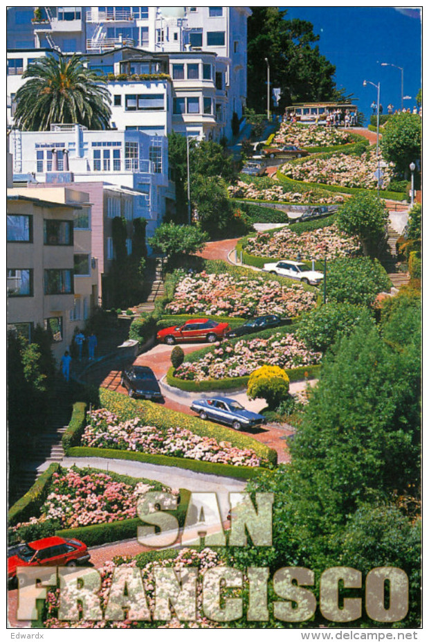 Lombard Street, San Francisco, California, United States US Postcard Posted 2009 Stamp - San Francisco