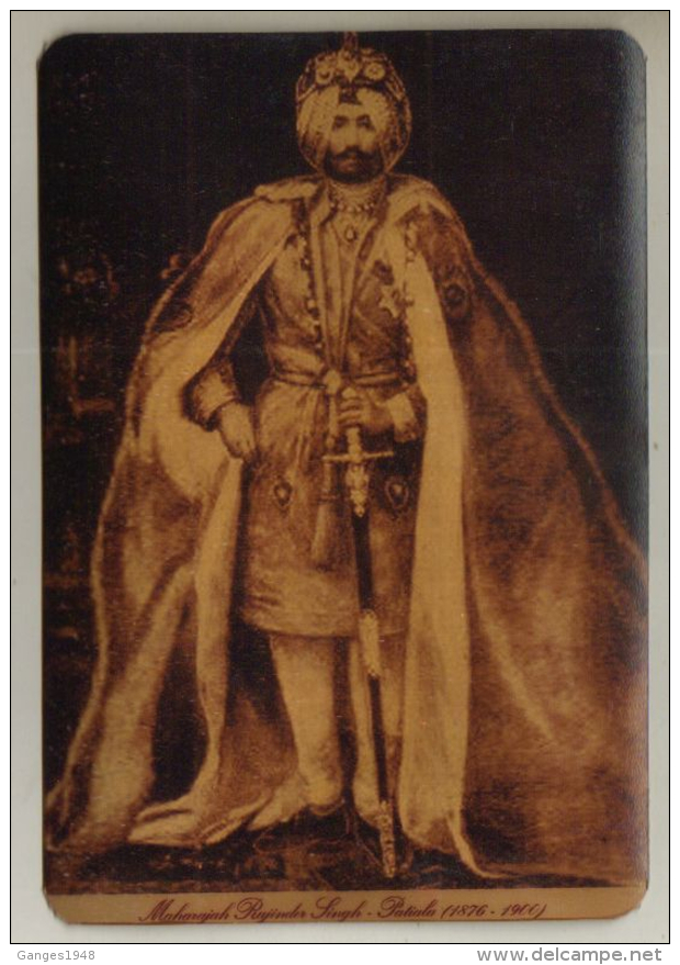 Patiala  Maharajah  Rajinder Singh  Reprint Photo  Postcard  # 89514  Inde Indien - Patiala