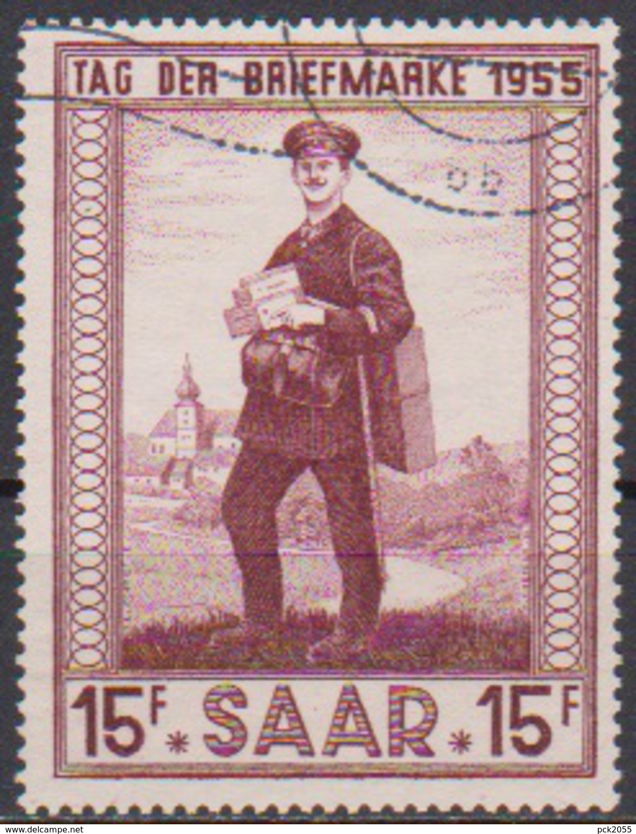 Saarland1955 MiNr.361  O Gest Tag Der Briefmarke ( 3863 ) - Usati