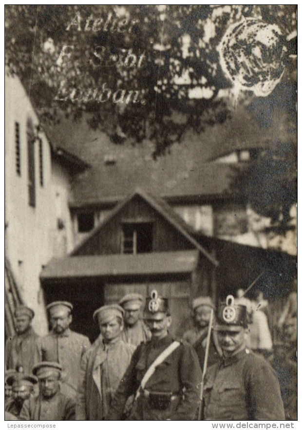 TOP - LAUBAN POLOGNE - VUE INEDITE DU CAMP DE PRISONNIERS DE GUERRE ET SOLDATS RUSSES EN 1914 - Guerre 1914-18