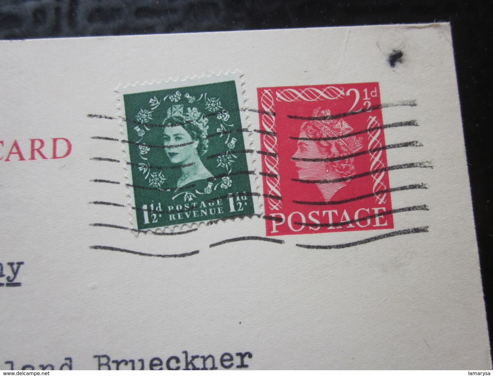 1963+Timbre Rajouté+ An Added Stamp Europe Bognor Regis Sussex Grande-Bretagne Entiers Postaux Lettre--Koeln Germania - Stamped Stationery, Airletters & Aerogrammes