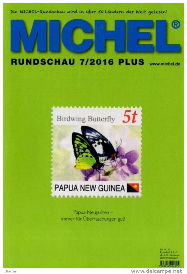 MICHEL Briefmarken Rundschau 7/2016-plus Neu 6€ New Stamps Of World Catalogue/magacine Of Germany ISBN 978-3-95402-600-5 - Zubehör