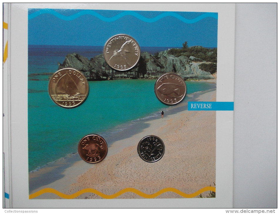 - BERMUDES - Coffret De 5 Monnaies 1993 - - Bermudes
