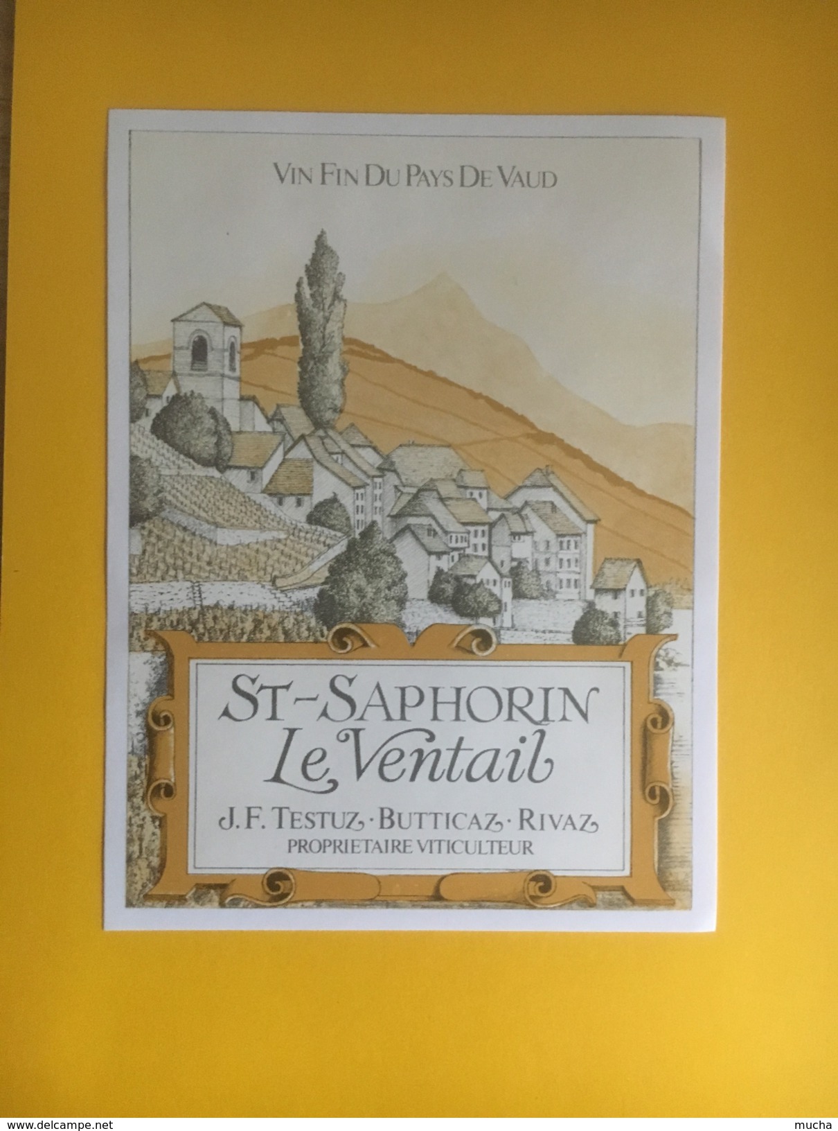 2336 - Suisse Vaud St-Saphorin Le Ventail Testuz-Butticaz Rivaz - Autres & Non Classés