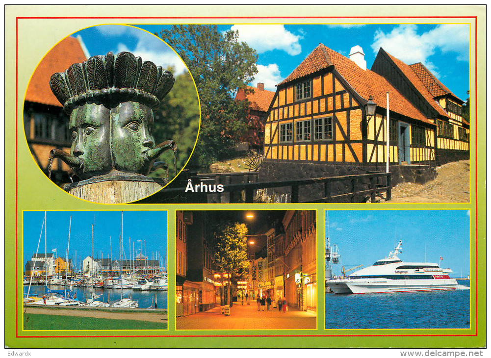 Aarhus, Denmark Postcard Posted 1996 Stamp - Denmark