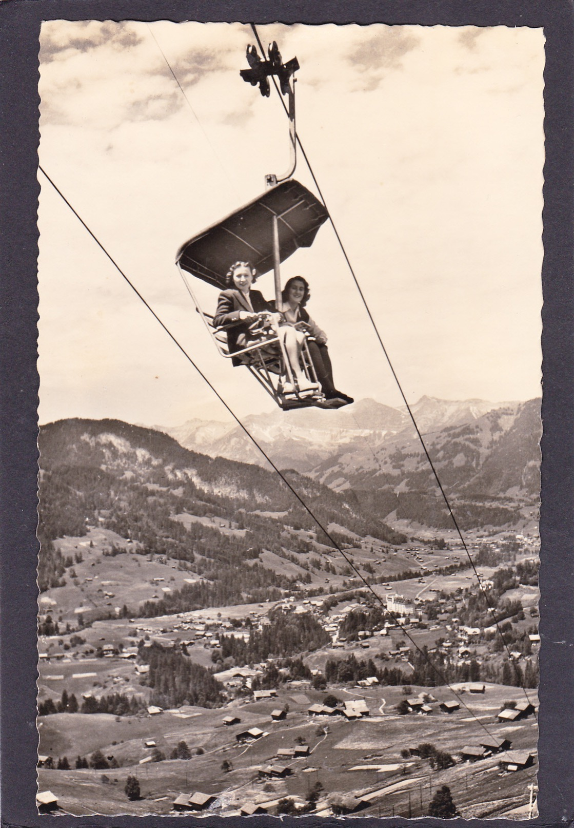 Old Post Card Of Sitzlift Wassergrat Mit Gstaad, Berne, Switzerland,K44. - Bern