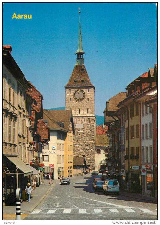 Aarau, AG Aargau, Switzerland Postcard Posted 1987 Stamp - Aarau