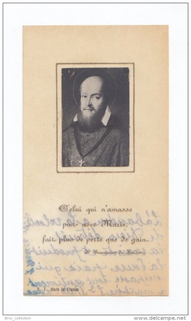Citation Et Portrait De Saint François De Sales (Genève, Annecy) - Devotion Images