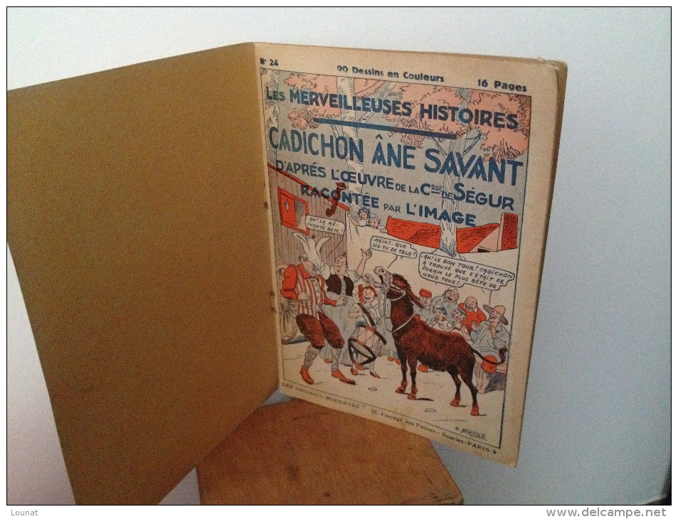 Les Merveilleuses Histoires N°24 Cadichon Âne Savant D´après L´oeuvre De La C De S - 16 Pages Illustré Par G. NIEZAB - Autres & Non Classés