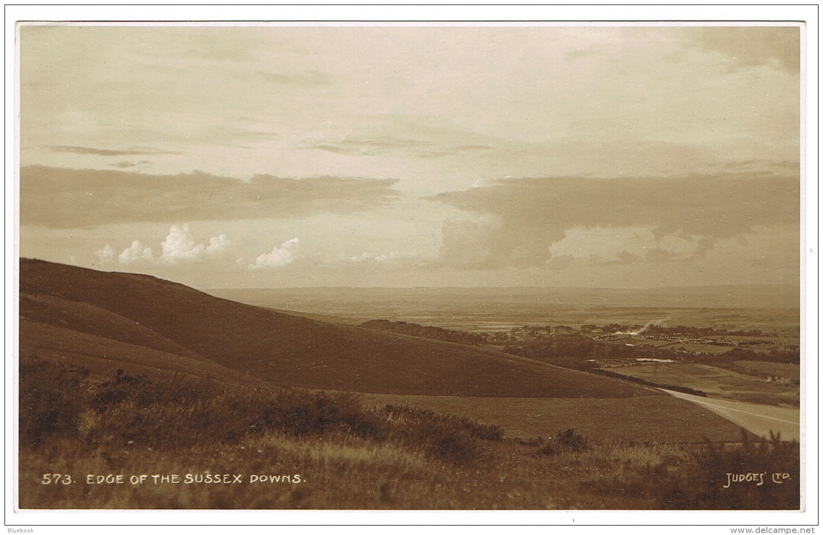 RB 1126 - Judges Real Photo Postcard - Edge Of The Sussex Downs - Hastings