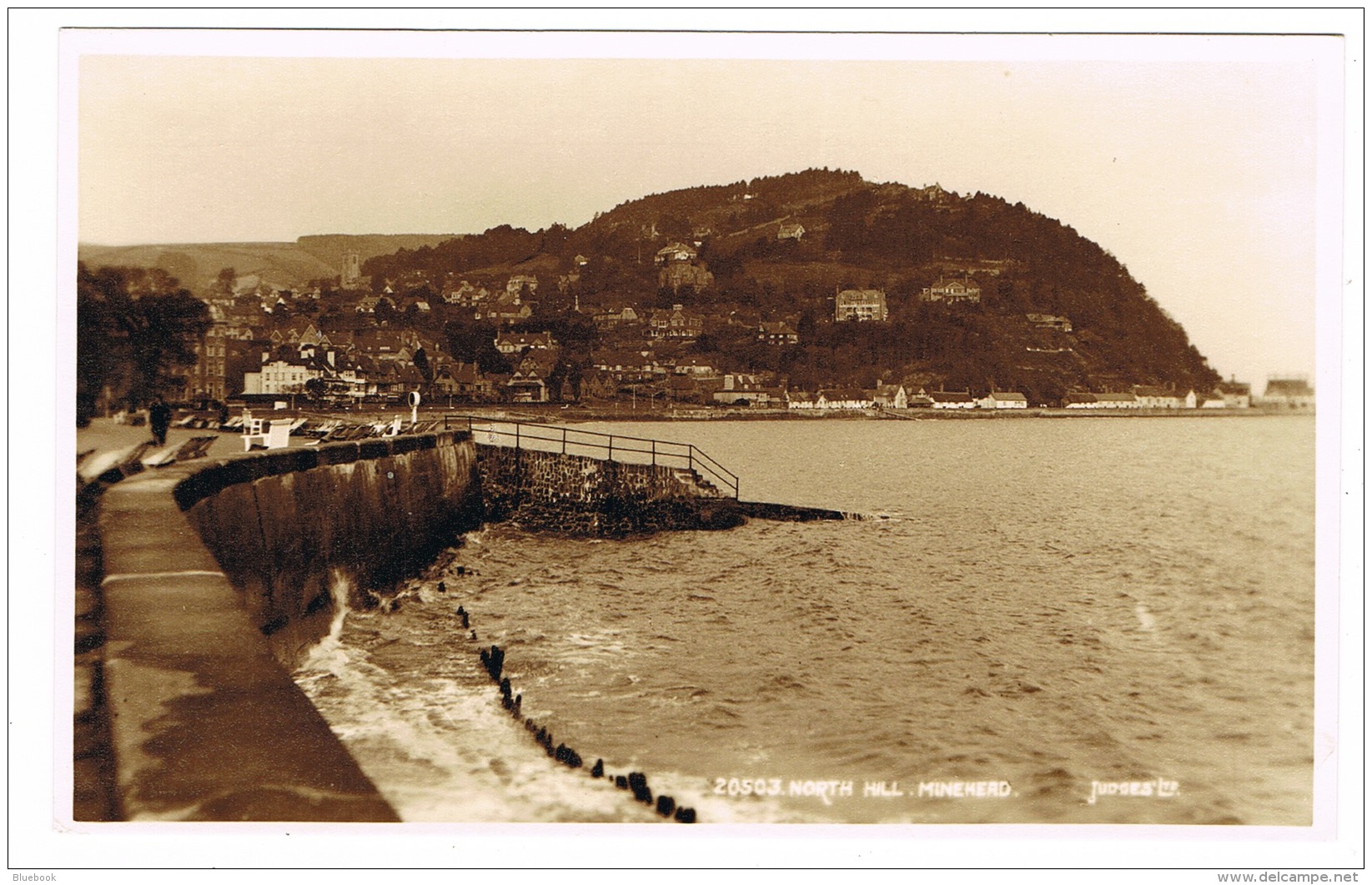 RB 1127 - Judges Real Photo Postcard - North Hill Minehead - North Somerset - Minehead