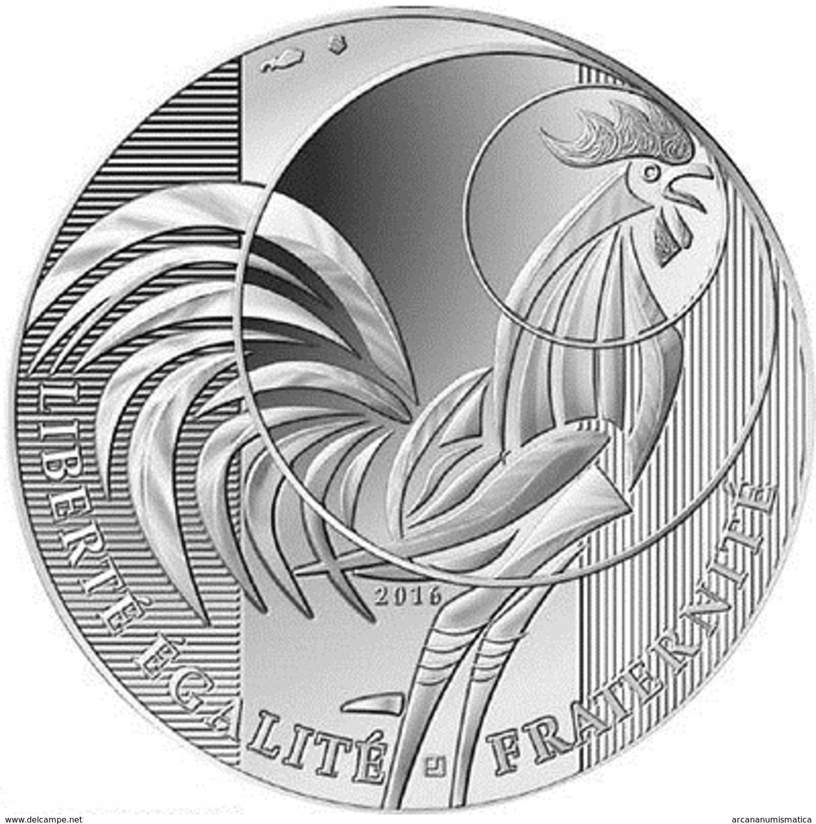 FRANCIA    10&euro;  2.016  2016  SILVER-PLATA  SC/UNC   "GALLO"   T-DL-11.905 - Frankrijk