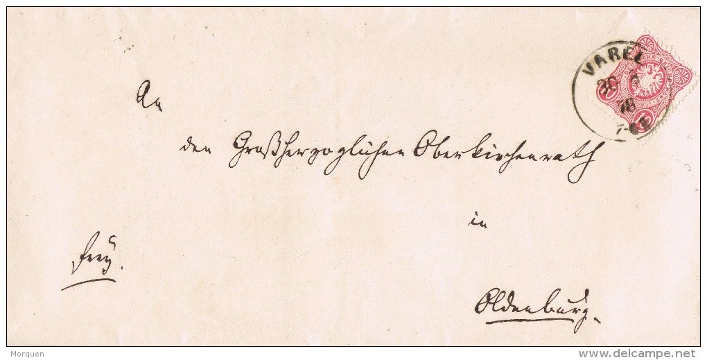 19914. Envuelta VAREL (Alemania Reich) 1878 - Cartas & Documentos