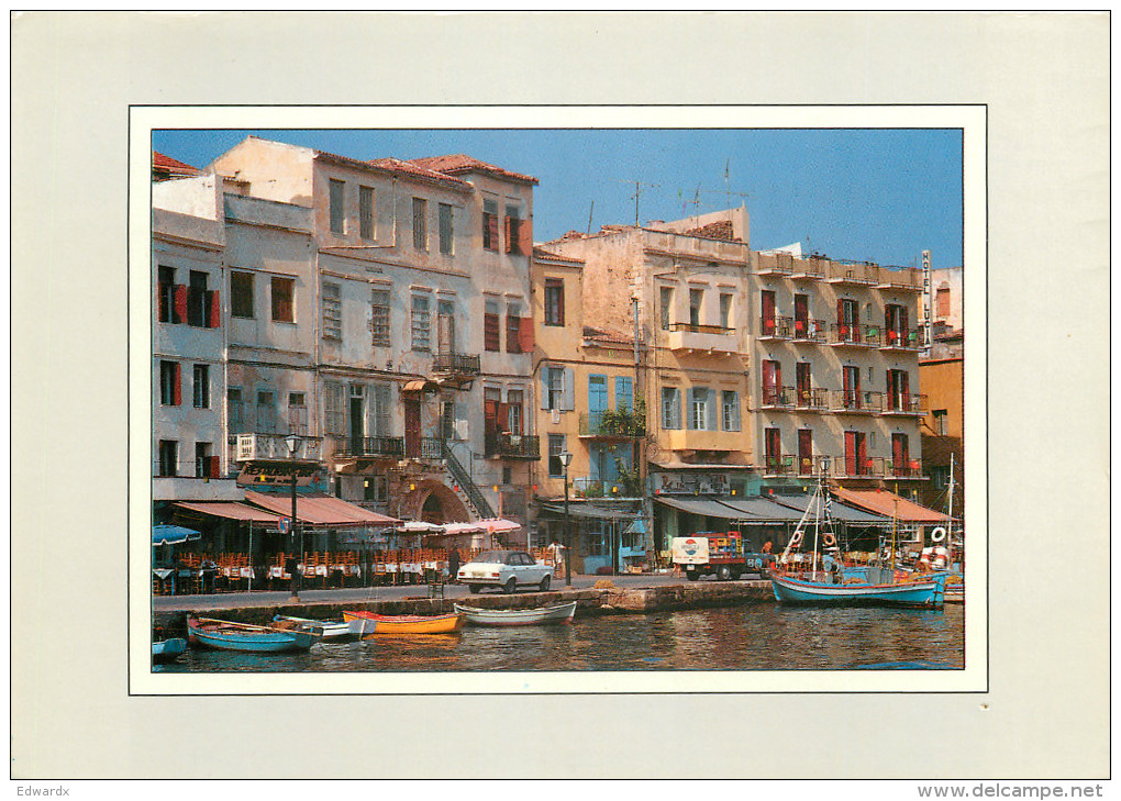 Chania, Crete, Greece Postcard Posted 1989 Stamp - Greece