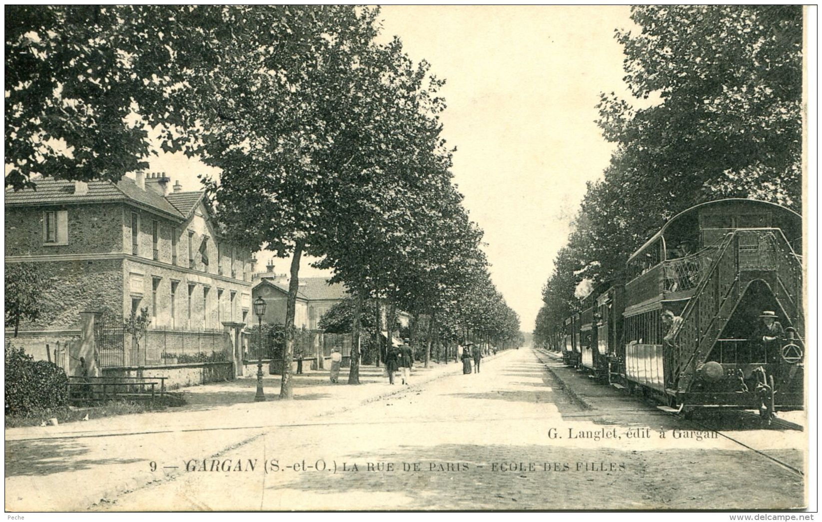 N°51642 -cpa Gargan -laz Rue De Paris- - Strassenbahnen