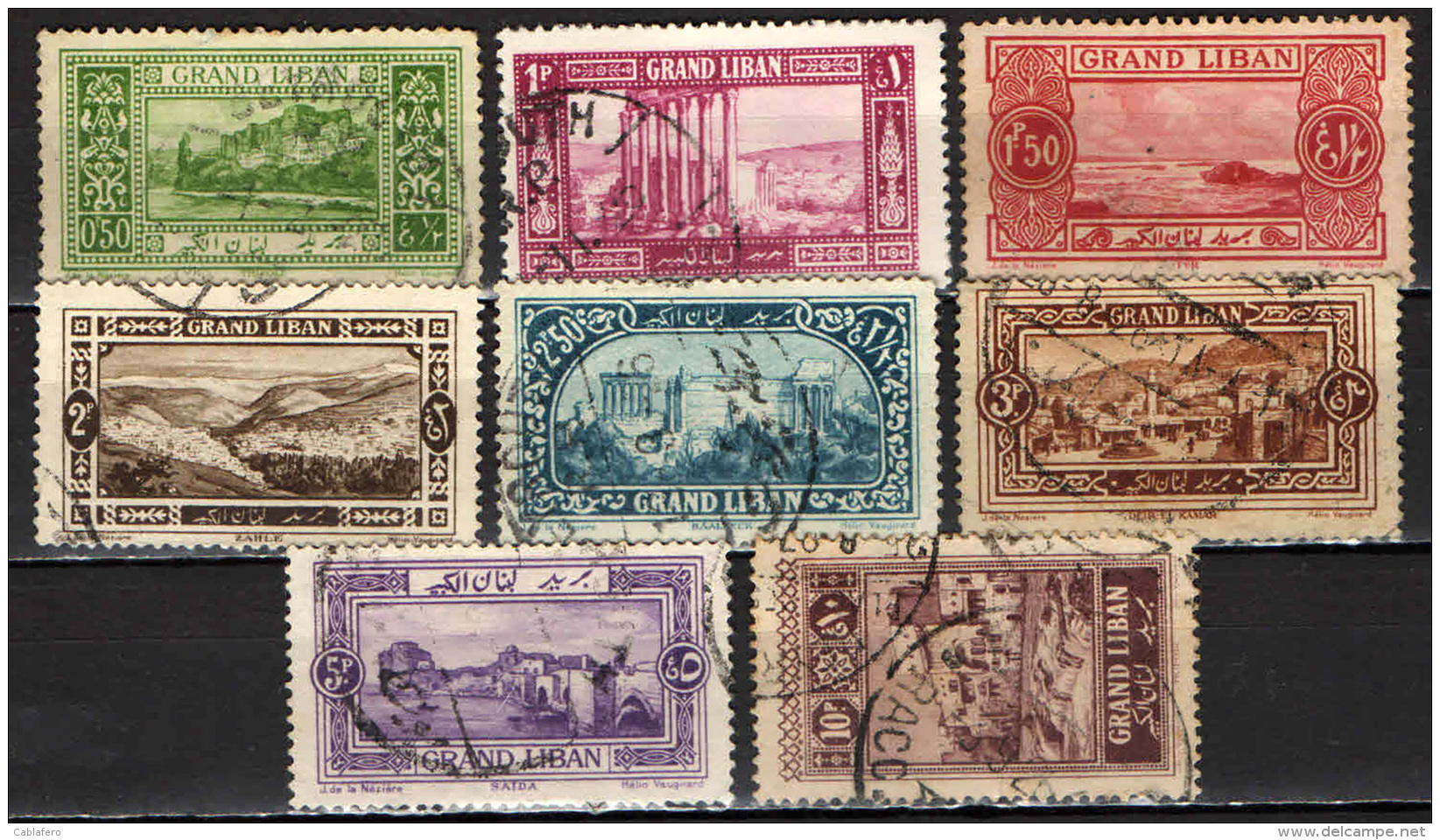 LIBANO - 1925 -  IMMAGINI DEL LIBANO - GRAND LIBAN - USATI - Lebanon