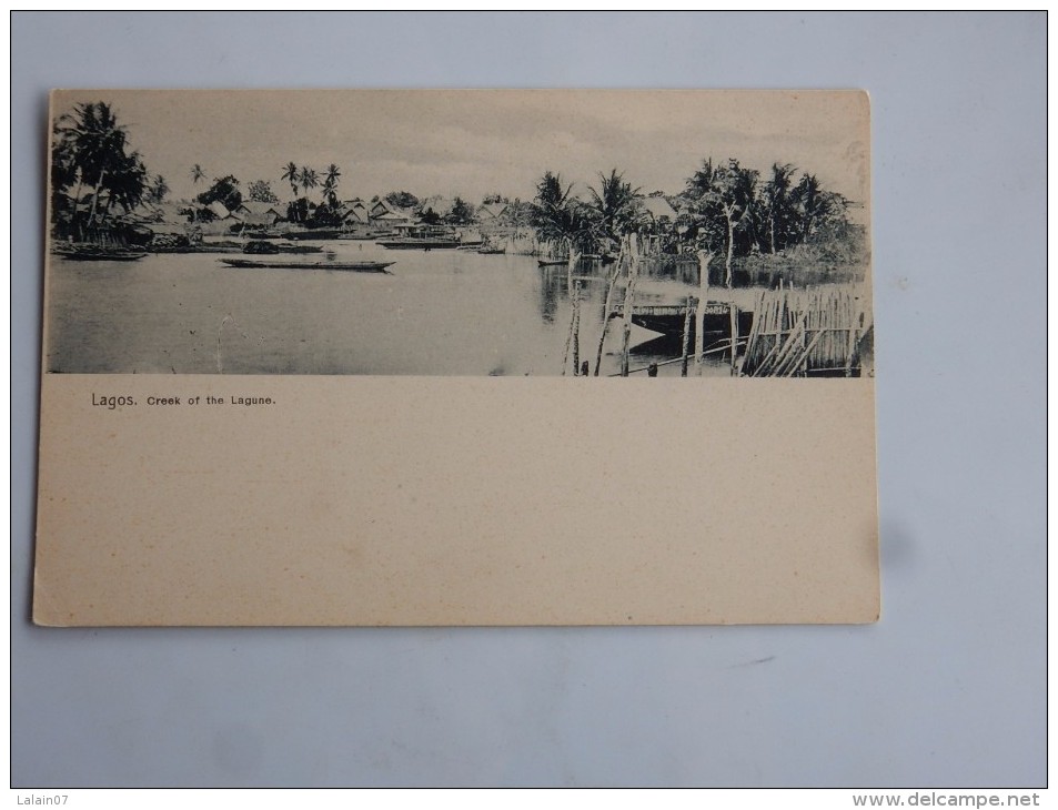 Carte Postale Ancienne : NIGERIA : LAGOS : Creek Of The Lagune - Nigeria