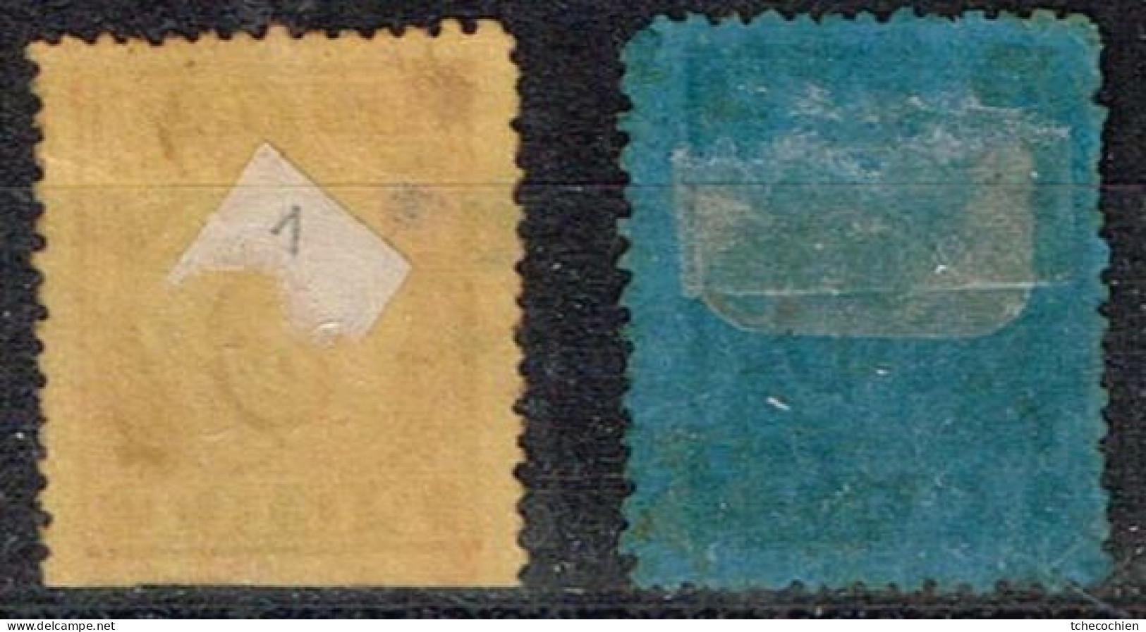 Pays-Bas - 1871 - Y&T - Taxe N° 1 Et 2 A, Oblitéré. N° 1 Bord Inférieur Coupé. - Strafportzegels