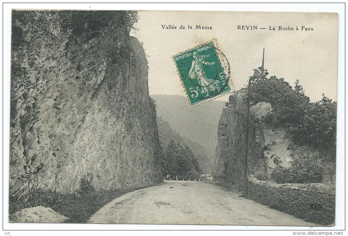 CPA REVIN, LA ROCHE A FAUX, ARDENNES 08 - Revin