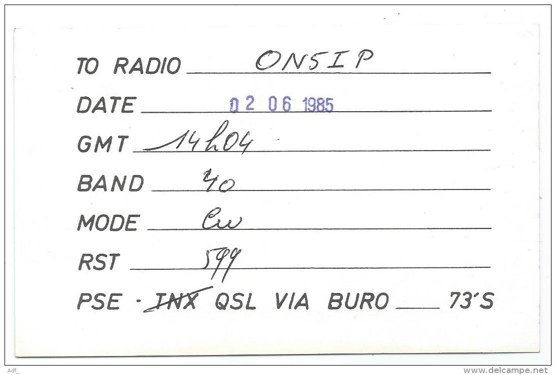 CARTE QSL BELGIQUE OT6ZY, RADIO AMATEUR, 150 YEARS BELGIUM RAILWAYS - Radio Amateur