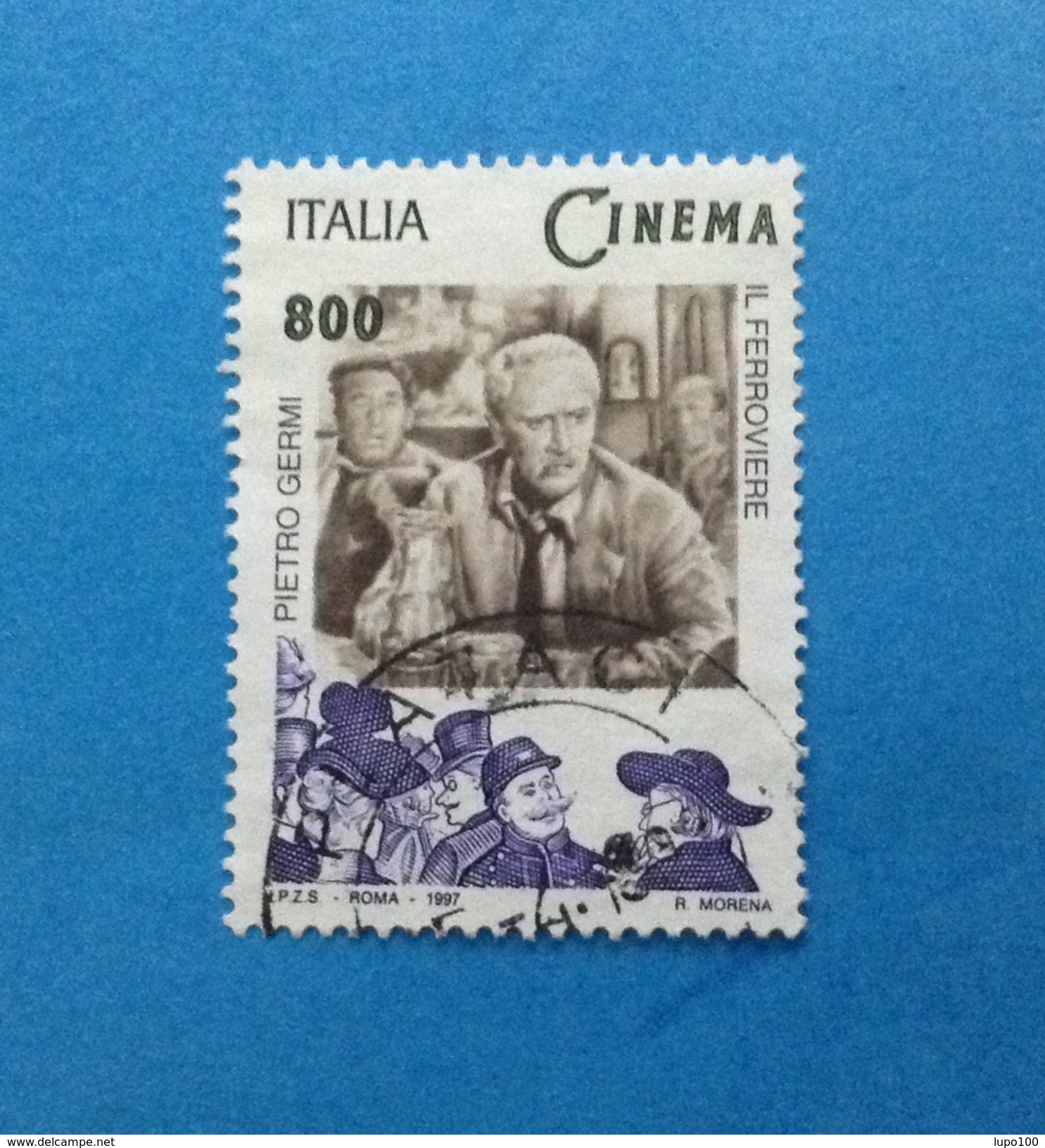 1997 ITALIA FRANCOBOLLO USATO STAMP USED - CINEMA PIETRO GERMI - - 1991-00: Usati