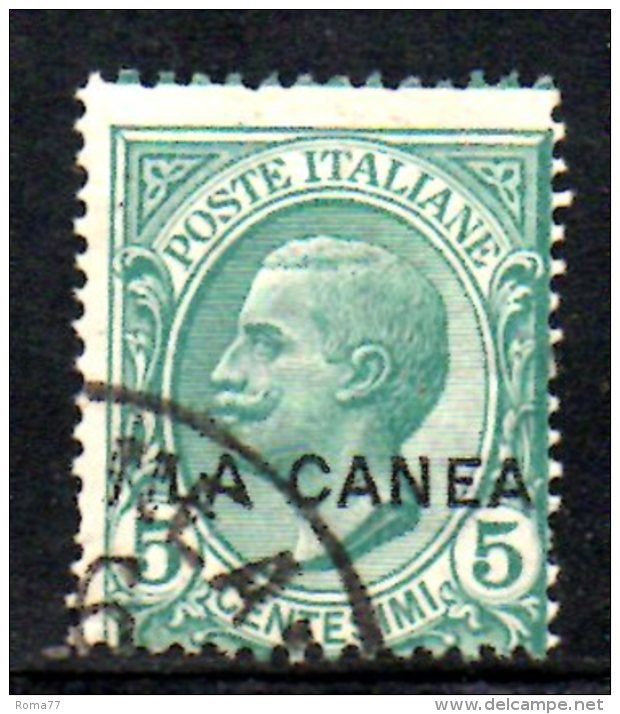 T1056 - LA CANEA 1907 , Sassone N. 14  Used - La Canea