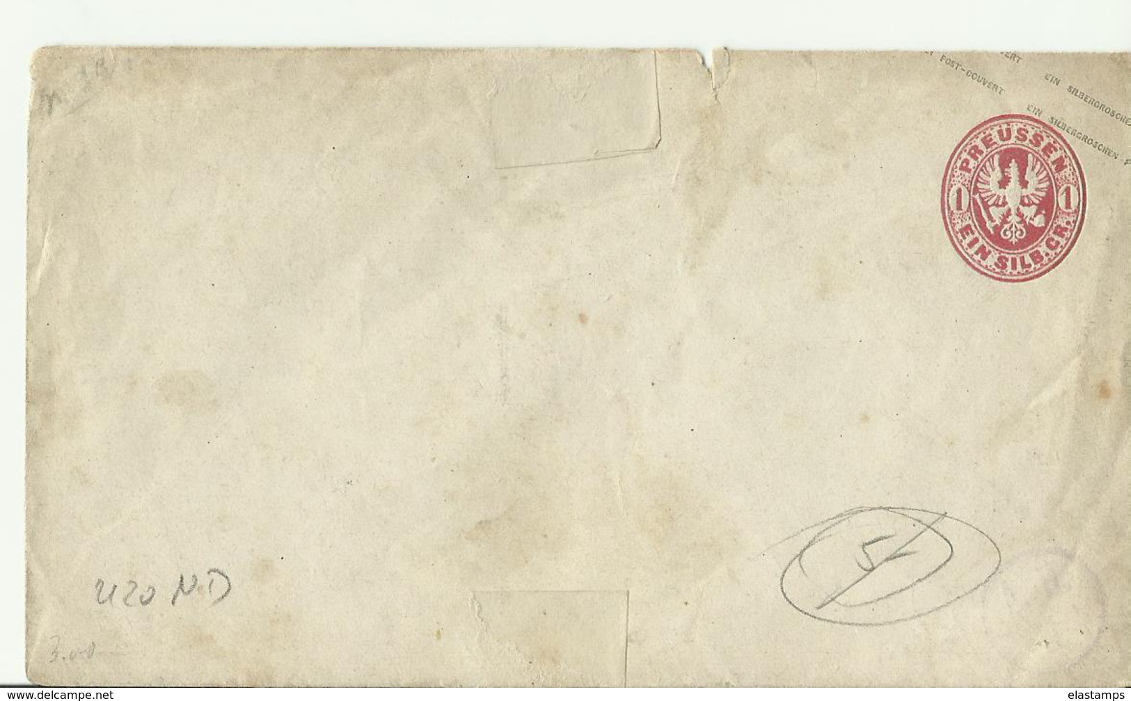 PREUSSEN CV GS MANGEL - Postal  Stationery