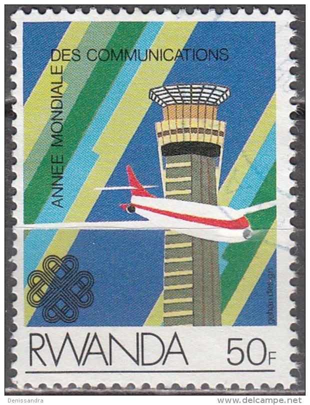 Rwanda 1984 Michel 1264 O Cote (2005) 0.70 Euro Avion Cachet Rond - Oblitérés