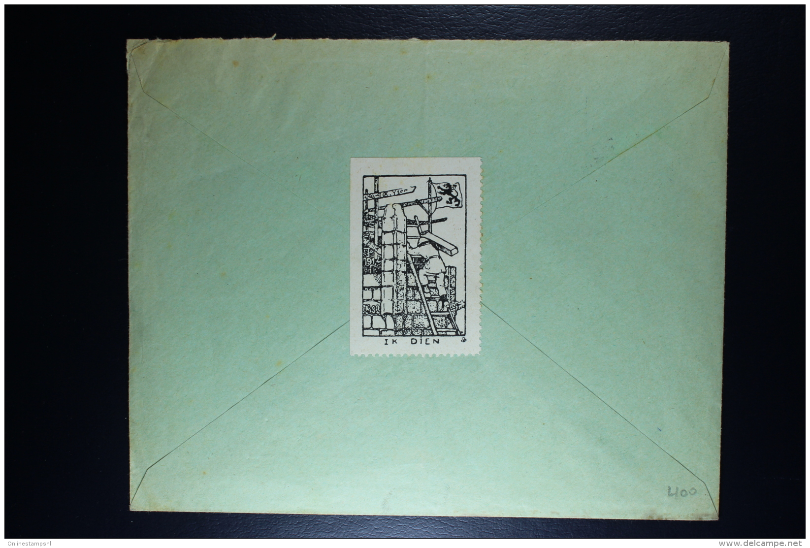 Belgium Special Cover Yzer Zedelijkheid Volk Groot Volk  From Front To Thank For Package Received At Front - Armée Belge